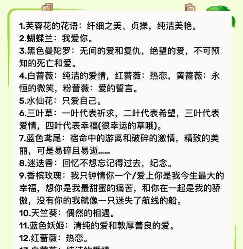 女孩取名用的花语字体有哪些？它们各自代表什么？