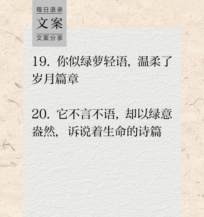 树的花语有哪些？用什么文案短句来表达？