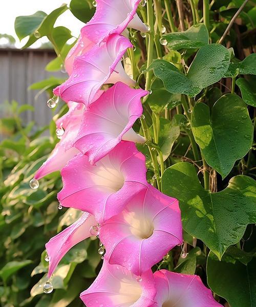 牵牛花的花朵形状像什么？它的花色有哪些变化？