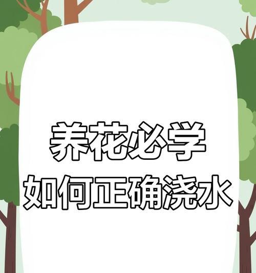 花种浇水的正确方法是什么？如何避免过度浇水？